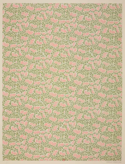 Ensemble de papiers de garde pour Eugène Verneau Pl.33 von George Auriol
