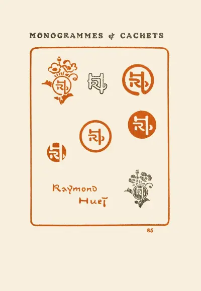 Le second livre des monogrammes, marques, cachets et es libris Pl.83 von George Auriol