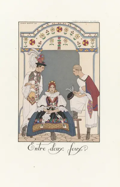 Entre deux feux, George Barbier