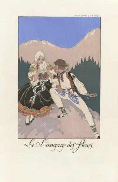 Le Langage des Fleurs, George Barbier
