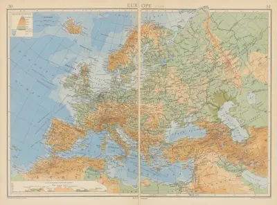 Europe av John George Bartholomew