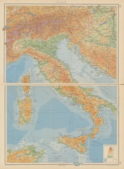 Italy av John George Bartholomew