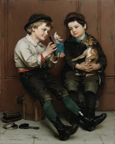 A Surprise Party von John George Brown