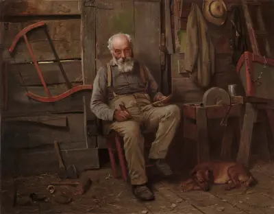 Boat Builder von John George Brown