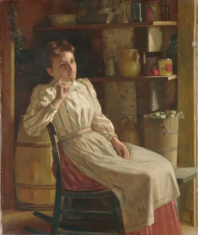 Meditation, 1900 av John George Brown