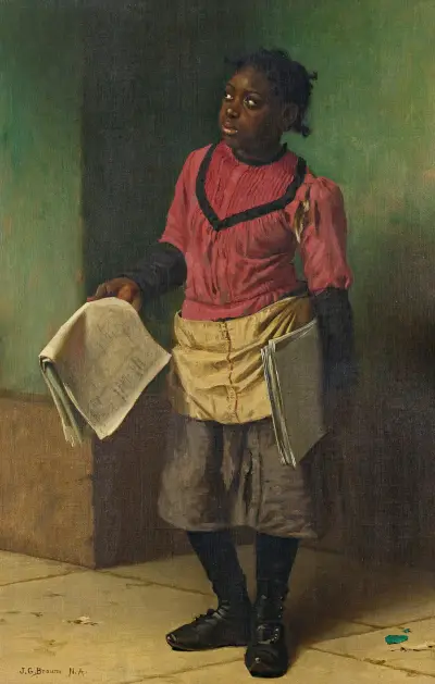 Morning Papers von John George Brown