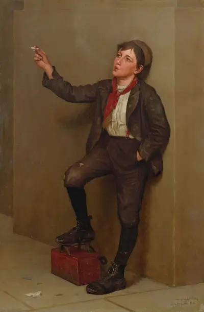 Taking A Break von John George Brown