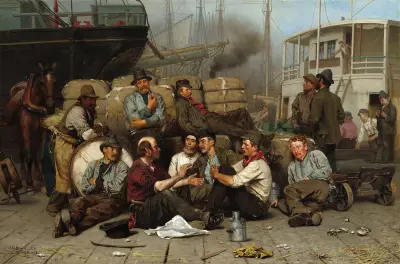 The Longshoremen’s Noon von John George Brown