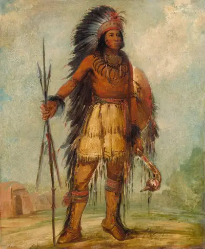 A-Wun-Ne-Wa-Be, Bird of Thunder von George Catlin