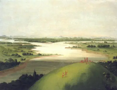 Mouth Of The Platte River, 900 Miles Above St. Louis von George Catlin
