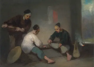 Chinese Gamblers, George Chinnery