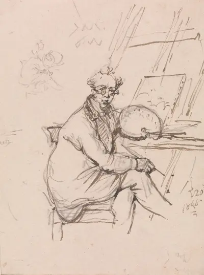 Self Portrait, 1848, George Chinnery
