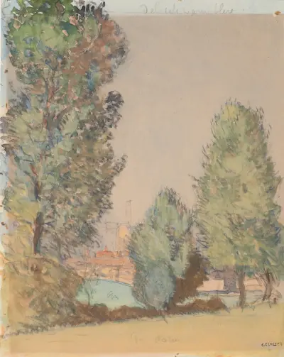 At Finchingfield av Sir George Clausen