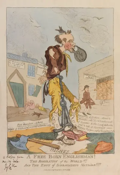 A free born Englishman! The admiration of the world!!! And the envy of surrounding nations!!!!!. av George Cruikshank