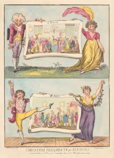 A Rout, A Ball av George Cruikshank