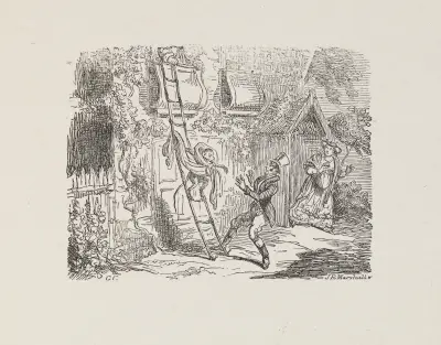 Illustrations for The Universal songster Pl.07 av George Cruikshank