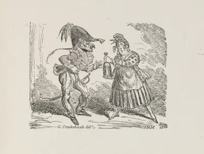 Illustrations for The Universal songster Pl.10 av George Cruikshank