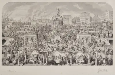 The Drinking Customs of Society or Worship of Bacchus av George Cruikshank