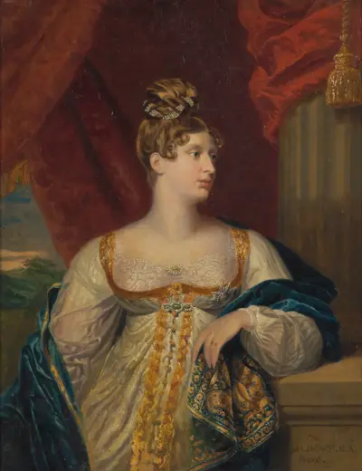 Portrait of Princess Charlotte of Wales, 1817 – Nr. 2 von George Dawe