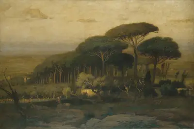 Pine Grove of the Barberini Villa av George Inness