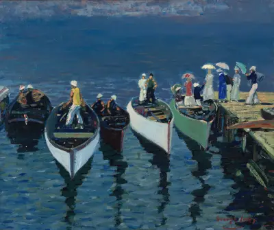 Holiday on the Hudson, George Luks