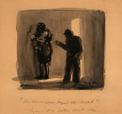 Jack Dempsey in Training av George Luks