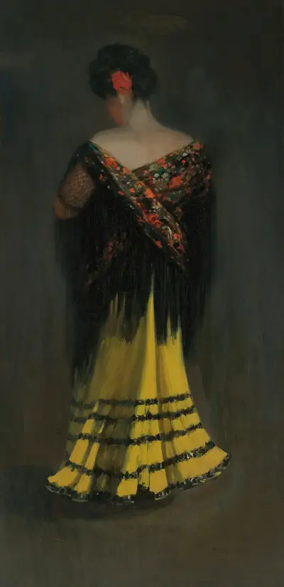 The Spanish Shawl; Portrait of Jeanne Frankenberg, George Luks