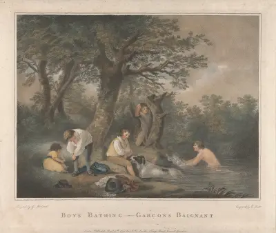 Boys Bathing av George Morland