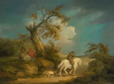 The Storm av George Morland