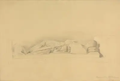 Effigy of a Crusader, Stisted Church av George Richmond