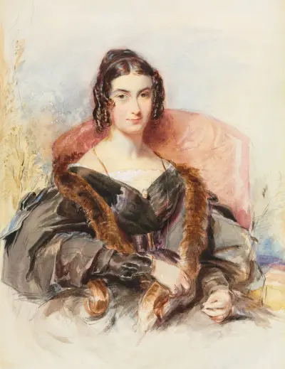 Portrait of a Woman, 1830 av George Richmond