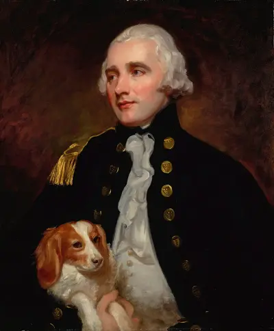 Bildnis eines Offiziers des Ingenieurkorps, Halbfigur, früher als Sir George Grey identifiziert von George Romney