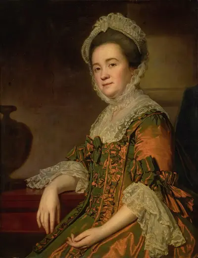 Porträt von Mrs. Dawes von George Romney