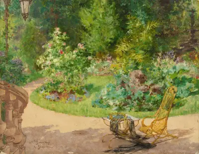 Le jardin de l’avenue d’Eylau av Georges Jeannin