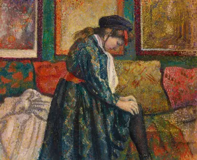 La Jarretière av Georges Lemmen