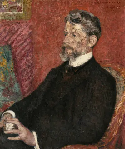 Portrait Of Grégoire Le Roy (1862-1941) av Georges Lemmen