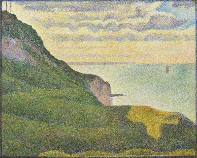 Seascape at Port-en-Bessin,Normandy av Georges Seurat