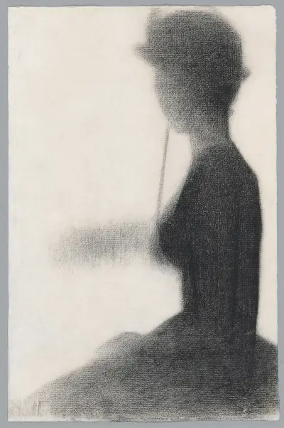 Seated Woman with a Parasol av Georges Seurat