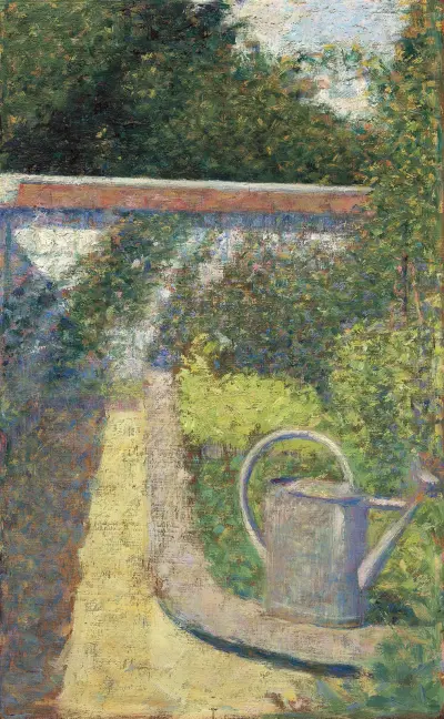 The Watering Can – Garden at Le Raincy av Georges Seurat