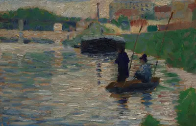 View of the Seine av Georges Seurat