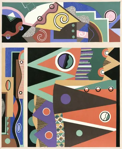 Collection decors et couleurs Pl.03 av Georges Valmier