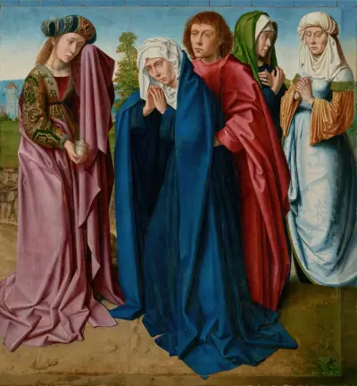 The Virgin, Saint John and the Three Maries av Gerard David