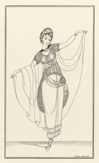 Journal des Dames et des Modes, Costumes Parisiens, 1914, No. 165 av Gerda Wegener