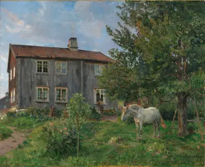 At the Farm, Ulvin av Gerhard Munthe