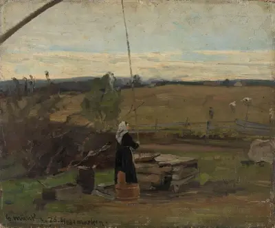 At the Well av Gerhard Munthe