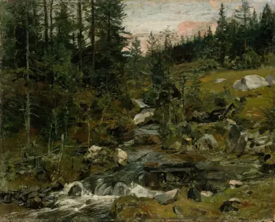 Brook at Øylo av Gerhard Munthe
