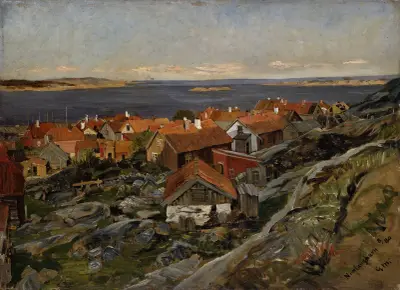 View of Nevlunghavn av Gerhard Munthe