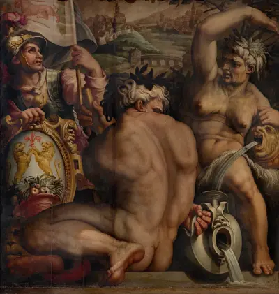 Allegory of Casentino av Giorgio Vasari