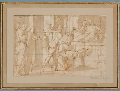 The Martyrdom of two Saints (Cosmas and Damian) av Giorgio Vasari