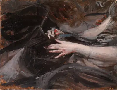 Frauenhände beim Nähen (c1906), Giovanni Boldini